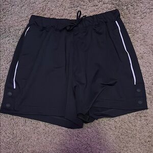 Women’s  Black & White Gymshark Athletic Shorts